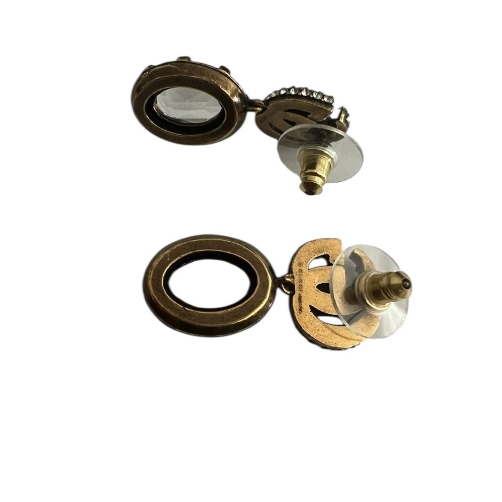 Gucci Gold and Silver Crystal Earrings - Picture 3 of 4